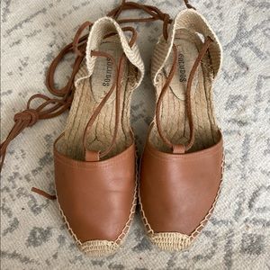 Soludos Tan Gladiator Platform Sandal